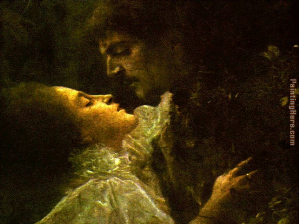 Love painting - Gustav Klimt Love art painting